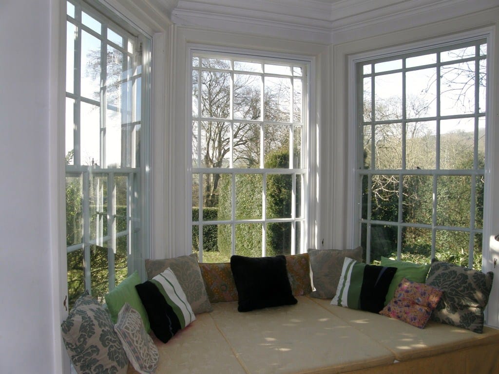 Bay window seating area